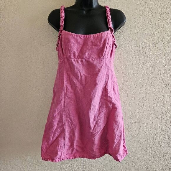 Zara Linen Blend Dress - Picture 2 of 9